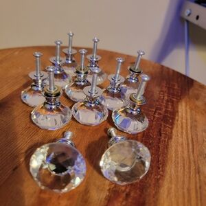 Crystal Glass Cabinet Knobs